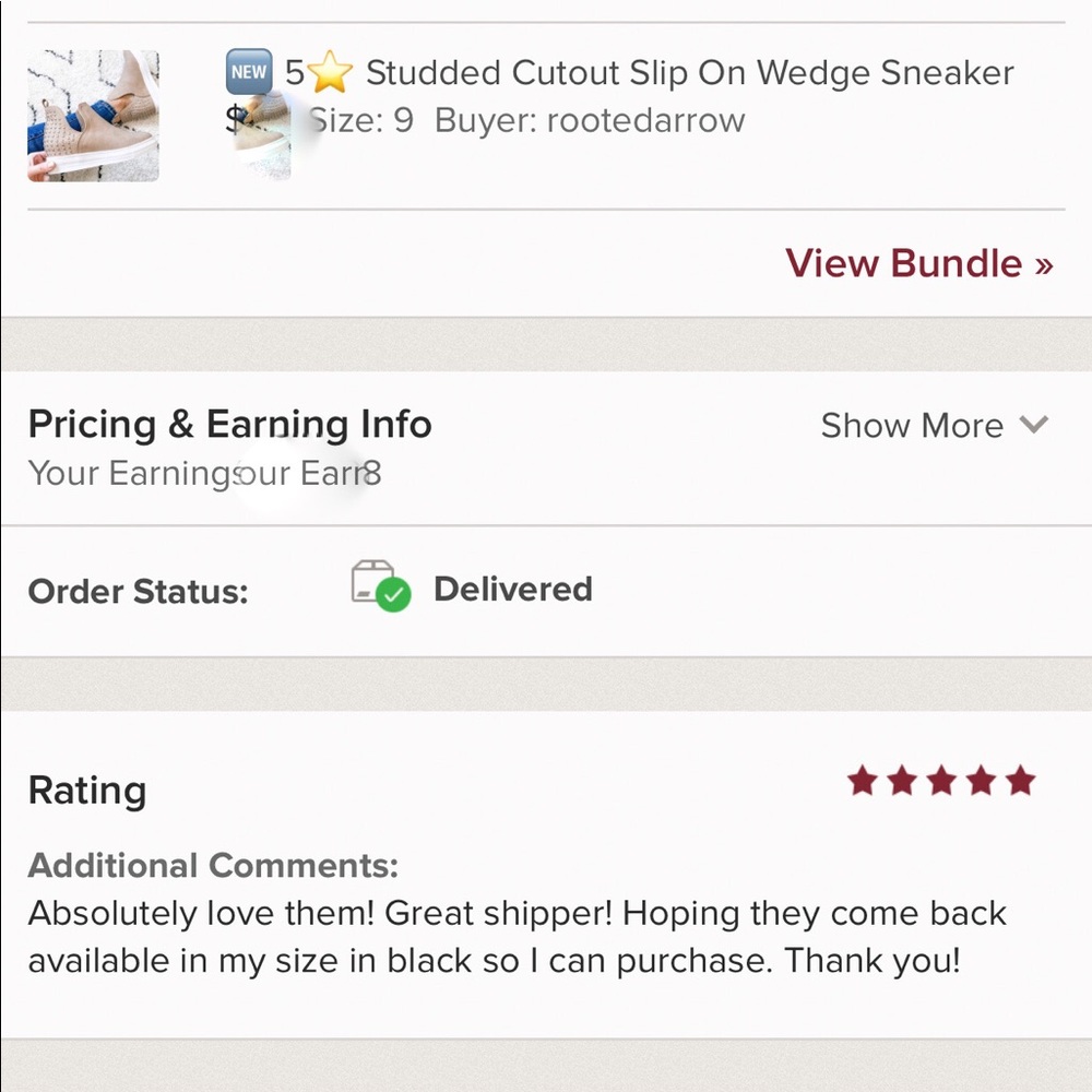 2nd RESTOCK! /CHLOEY/5⭐️ Studded Wedge Sneaker - Picture 8 of 8